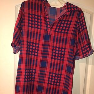 Women’s Red and Blue dress